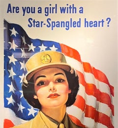 "Are you a girl with a Star-Spangled heart? Join the WAC Now!" WWII Poster, 1943