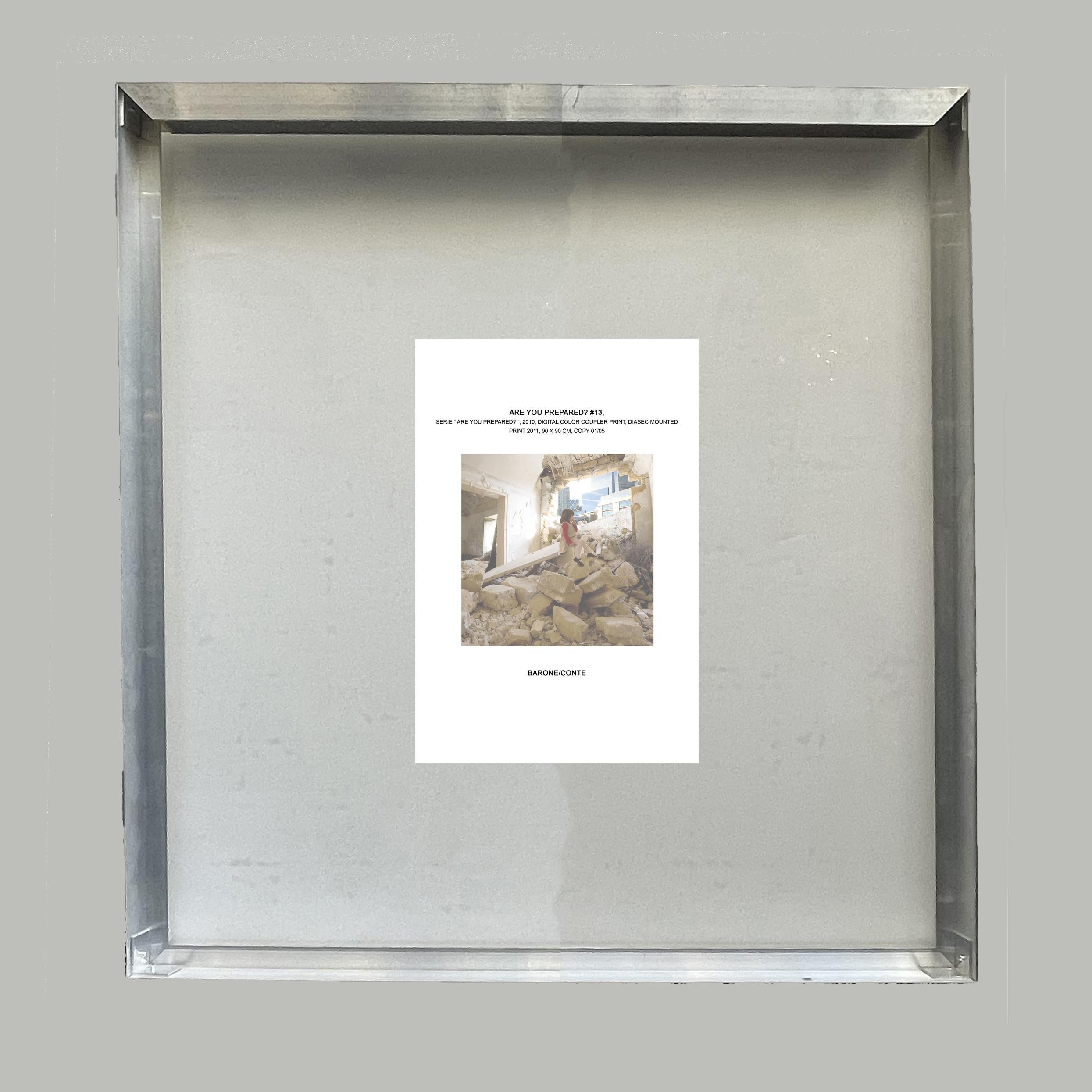 Sind Sie vorbereitet? #13 Digitaler Farbkupplerdruck, Diasec montiert (Italienisch) im Angebot