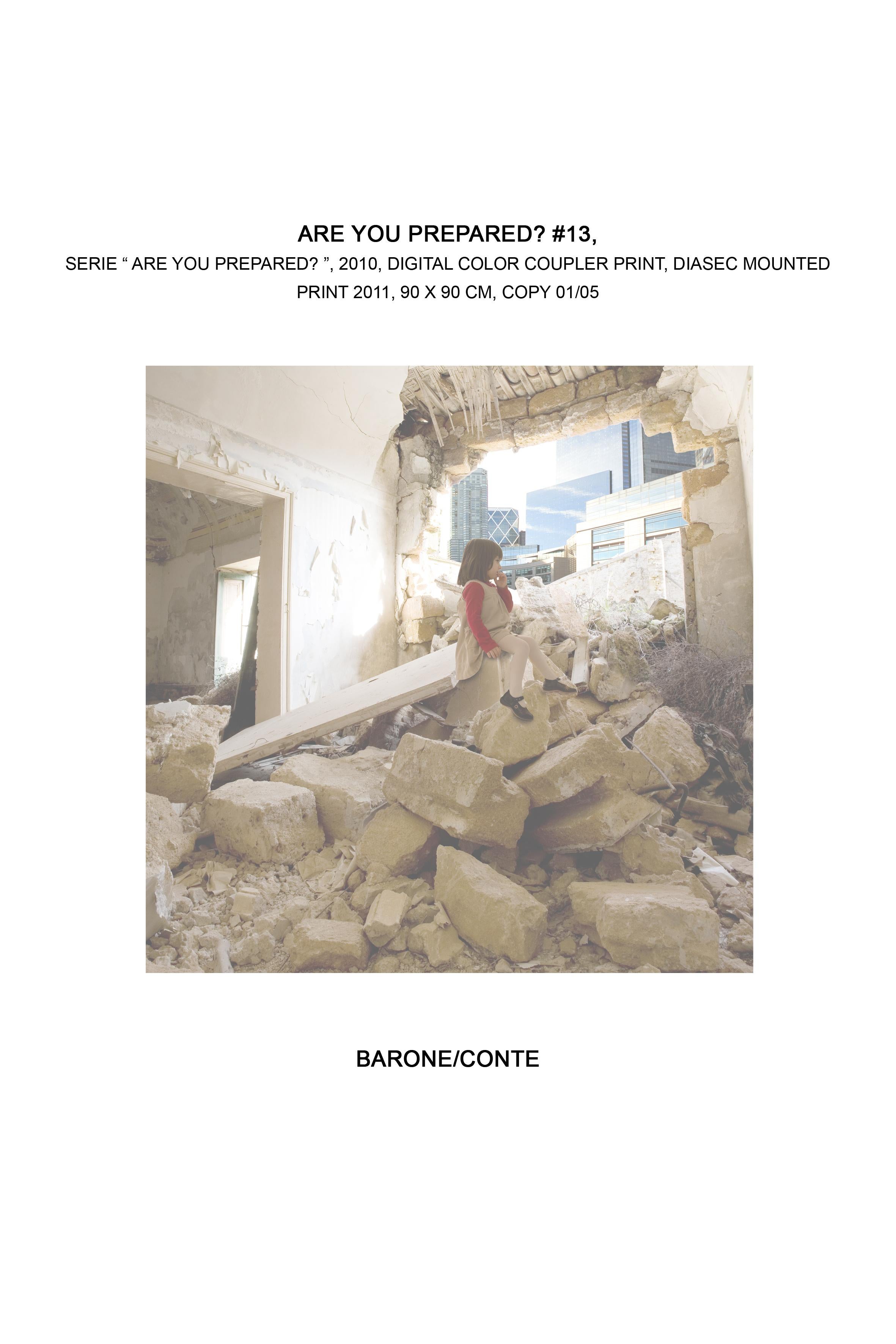 Sind Sie vorbereitet? #13 Digitaler Farbkupplerdruck, Diasec montiert im Zustand „Gut“ im Angebot in Milan, IT