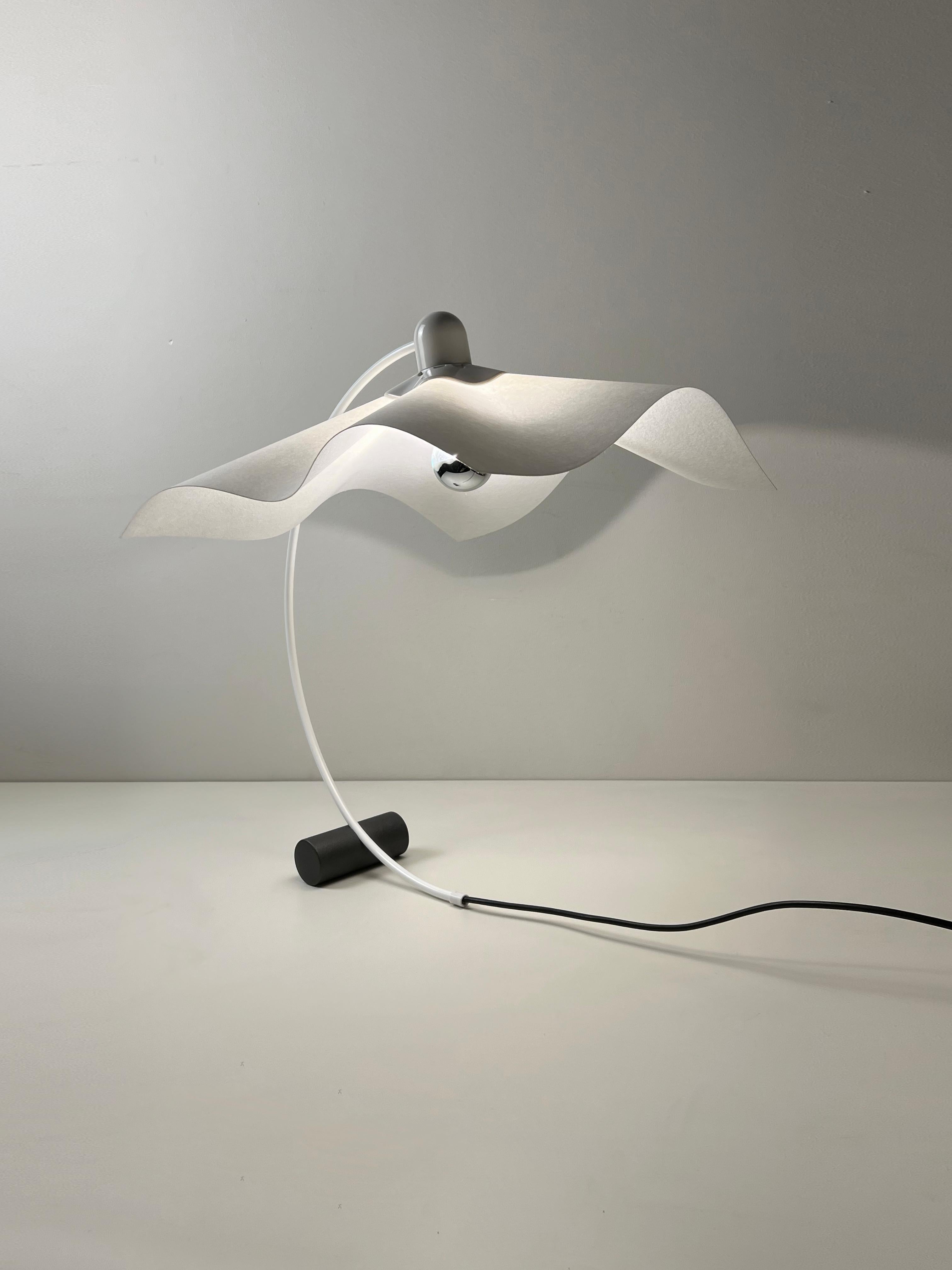 Mid-Century Modern Lampe de table Area 50 Curva, designée par Mario Bellini pour Artemide, Italie, années 1970 en vente