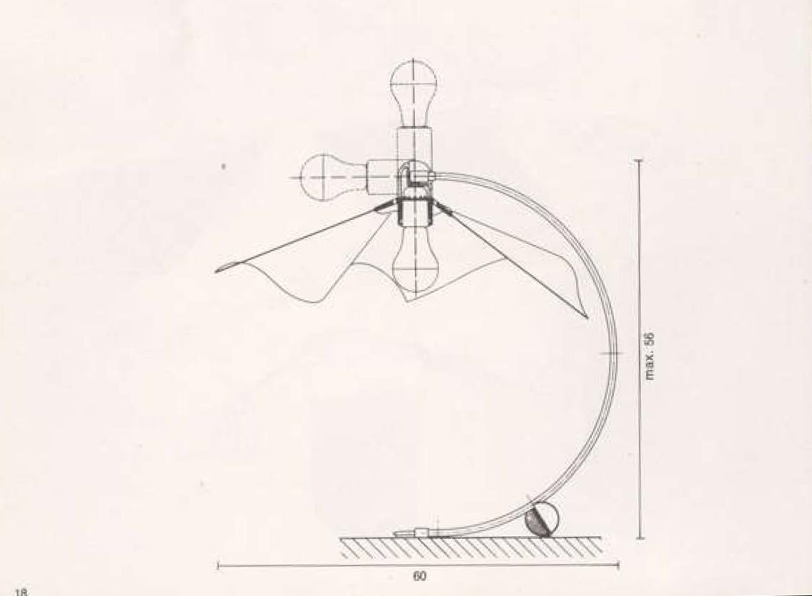 Area 50 Curva Table or Desk Lamp by Mario Bellini for Artemide Italy - 1970s 2