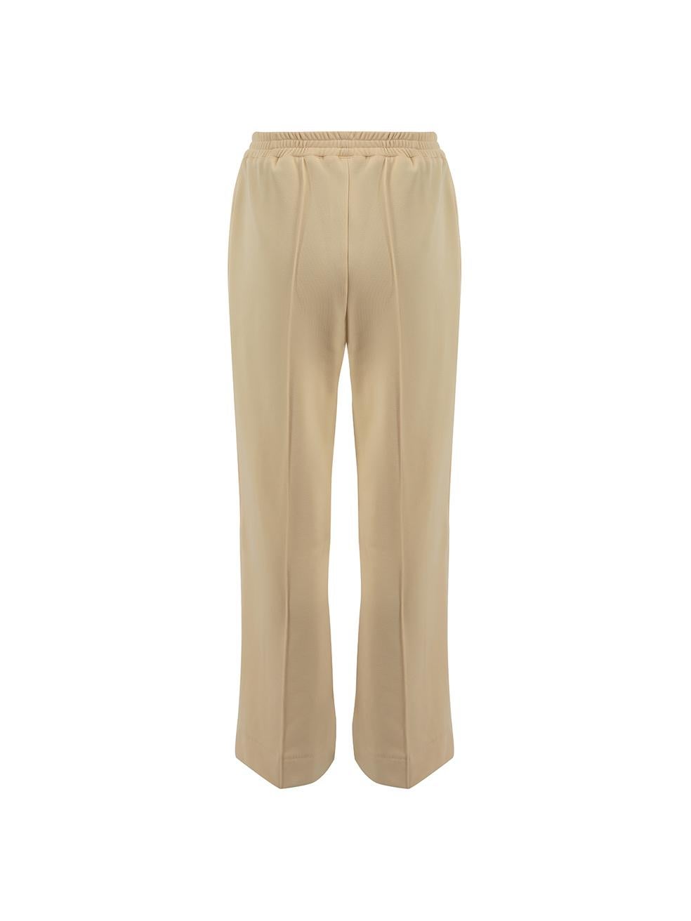 Beige Area Ecru Crystal Taping Jogging Trousers Size S For Sale