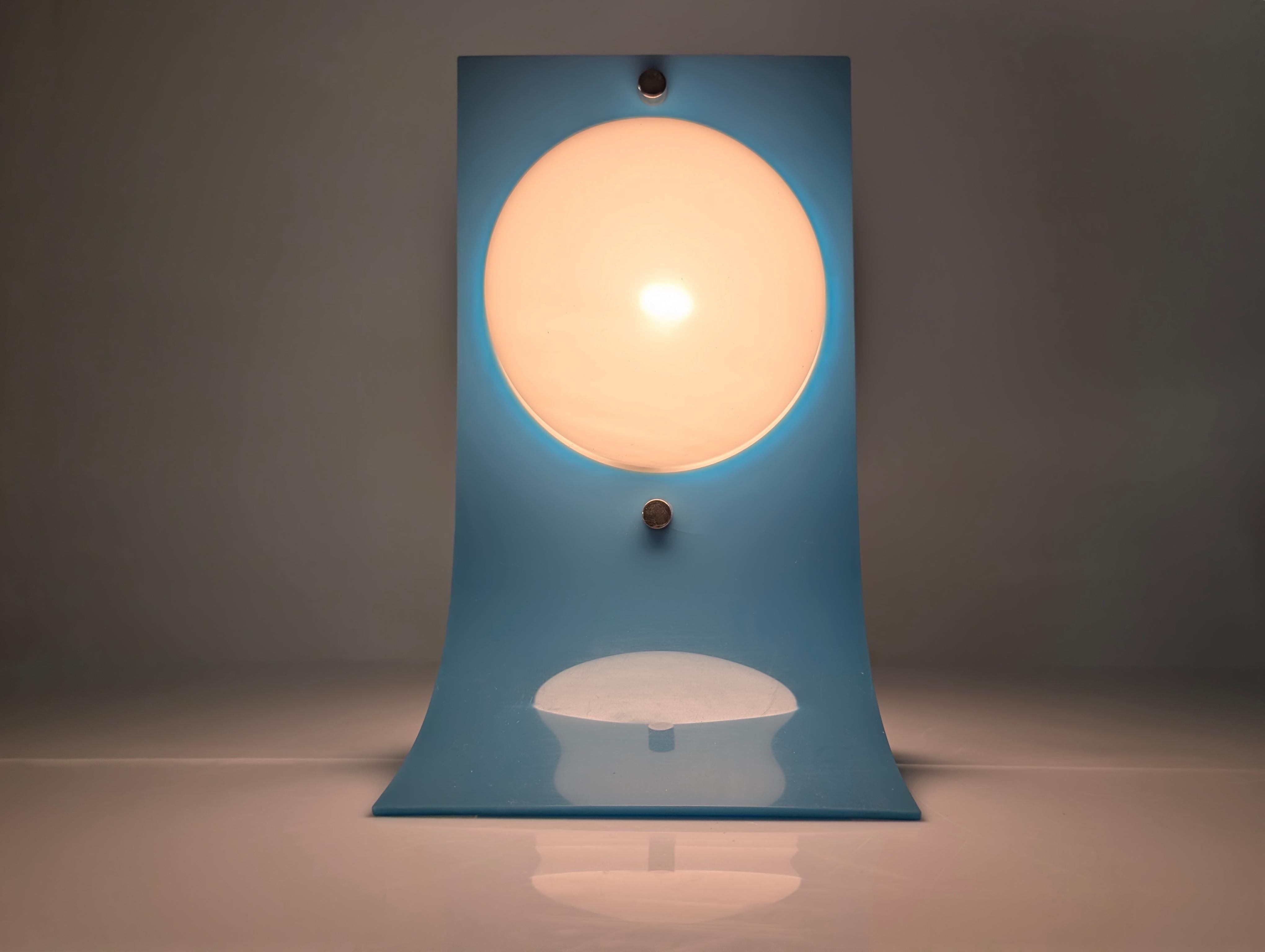Mid-Century Modern Area Lamp Blue by Neal Small 1960s For Sale