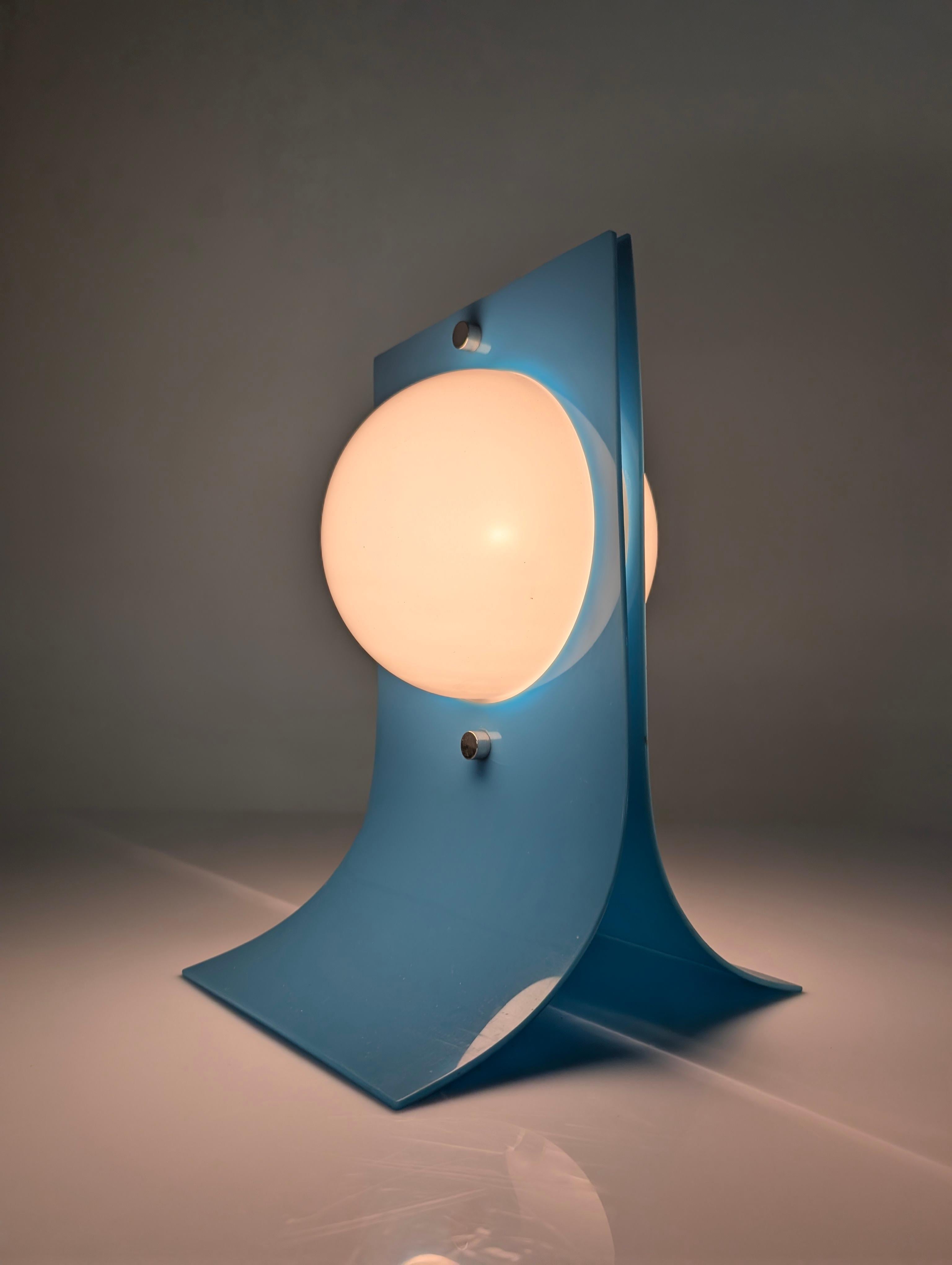 American Area Lamp Blue by Neal Small 1960s For Sale