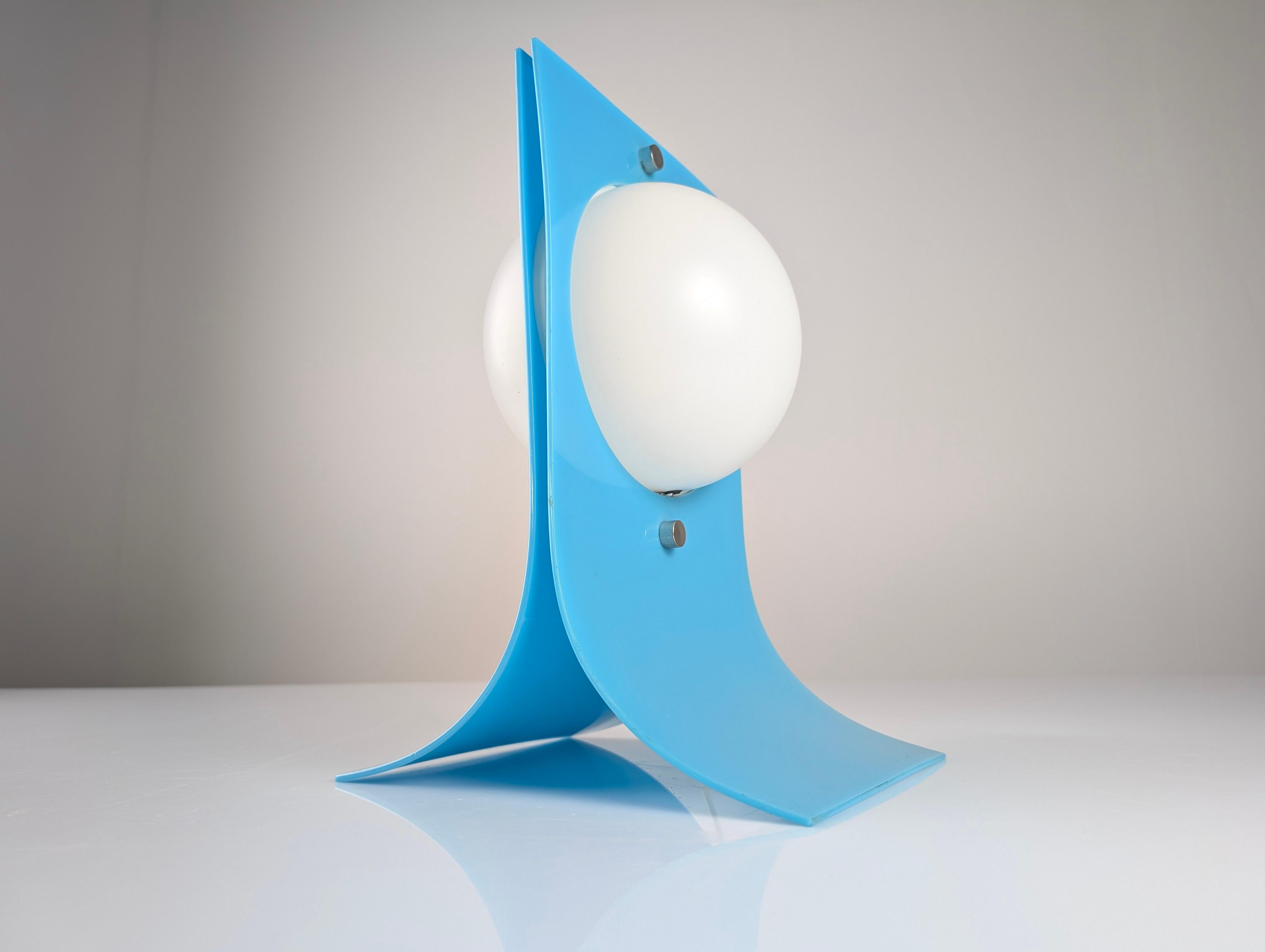 20th Century Area Lamp Blue by Neal Small 1960s For Sale