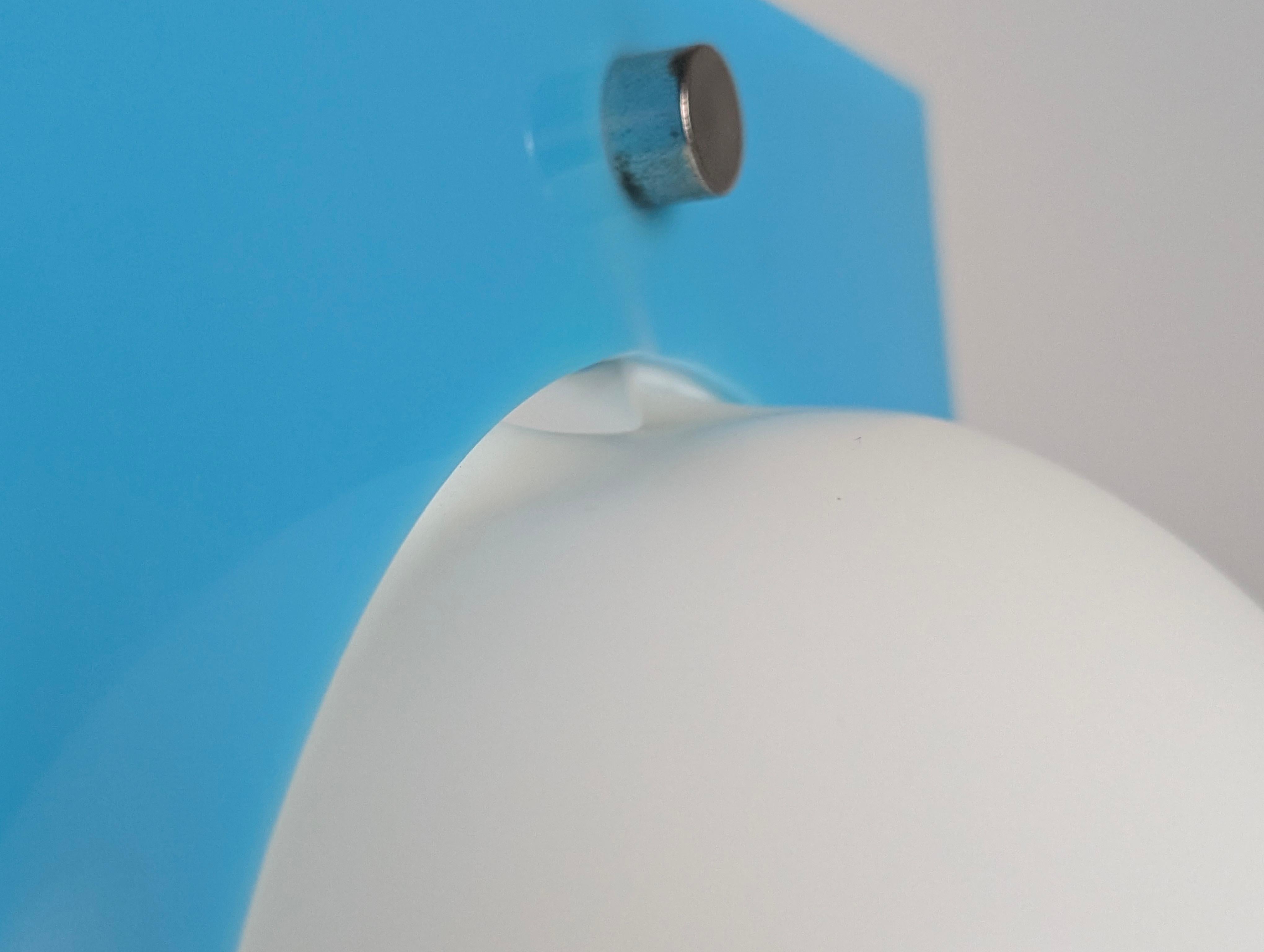 Plastic Area Lamp Blue by Neal Small 1960s For Sale