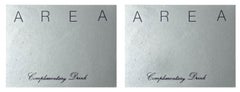 Area Nightclub New York: a set of 6 original drink tickets circa 1984
