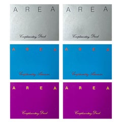 Area Nightclub New York: a set of 6 original drink tickets circa 1984