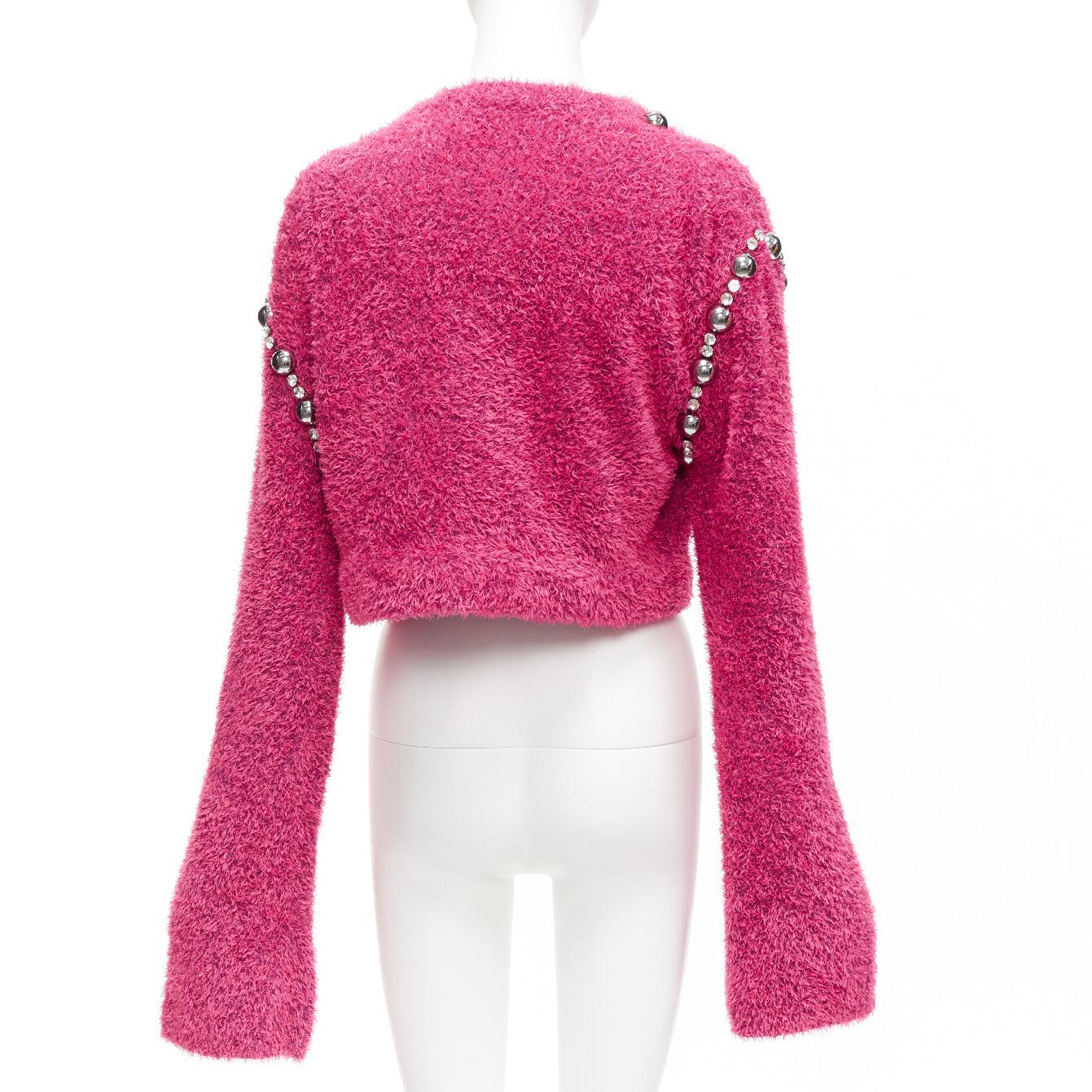 De las mujeres AREA jersey rosa de punto esponjoso de manga extra larga XS en venta