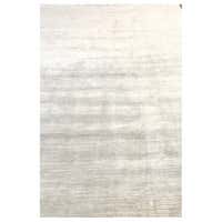 One-of-a-Kind Hand Knotted Wool Eclectic Ivory Area Rug For Sale at 1stDibs