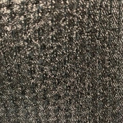 AREA Size L Black Viscose Blend Metallic Side Zipper Casual Pants