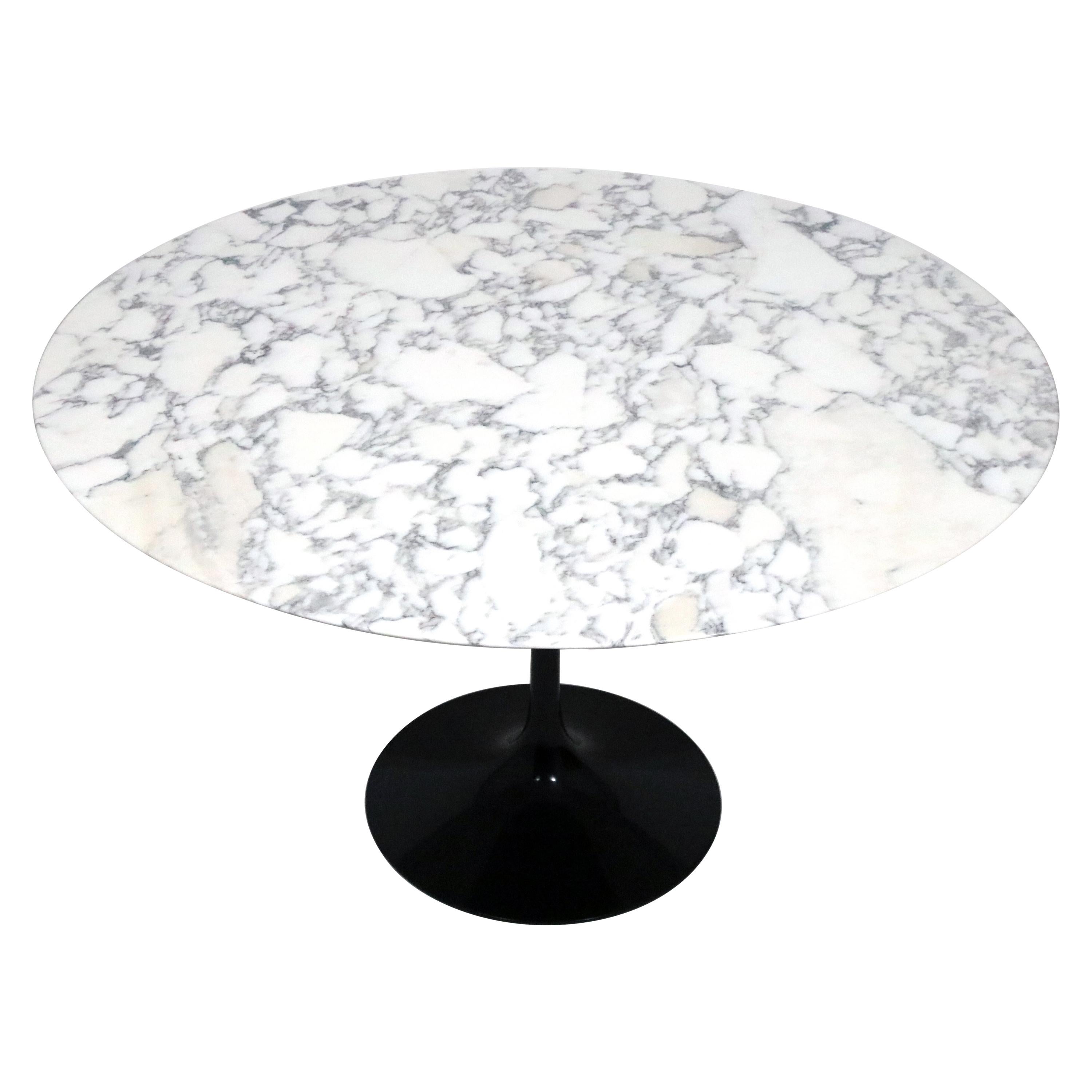 Arebescato Marble Top Dining Table by Eero Saarinen for Knoll