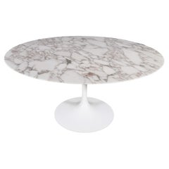 Arebescato Marble Tulip Dining Table by Eero Saarinen for Knoll International