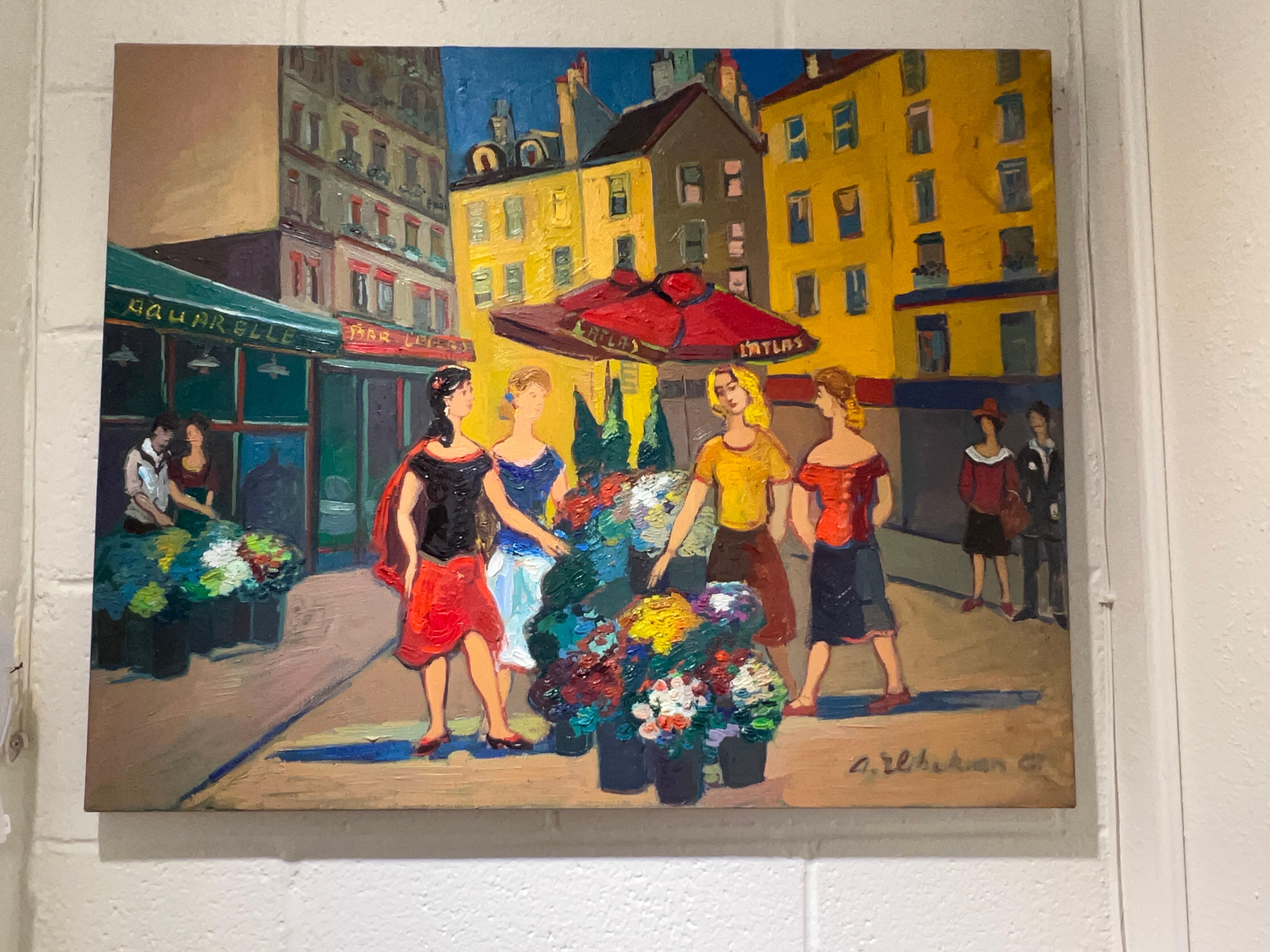 Art contemporain, marché aux fleurs à Saint-Germain-des-Prés, Paris.  en vente 6