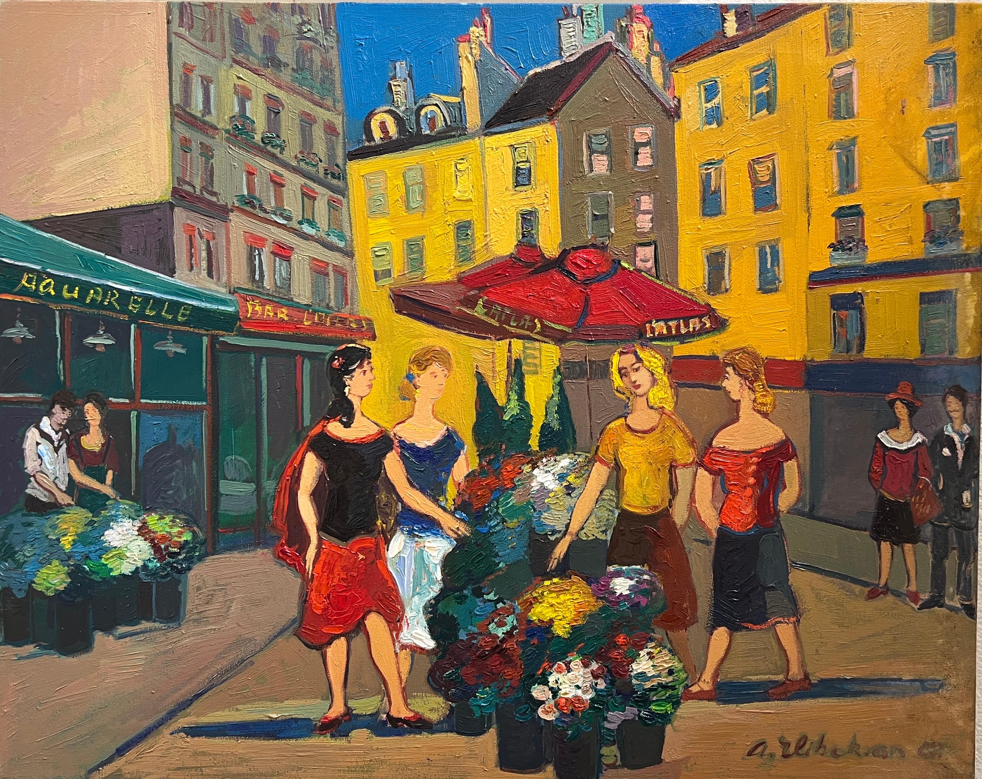 Art contemporain, marché aux fleurs à Saint-Germain-des-Prés, Paris.  en vente 5