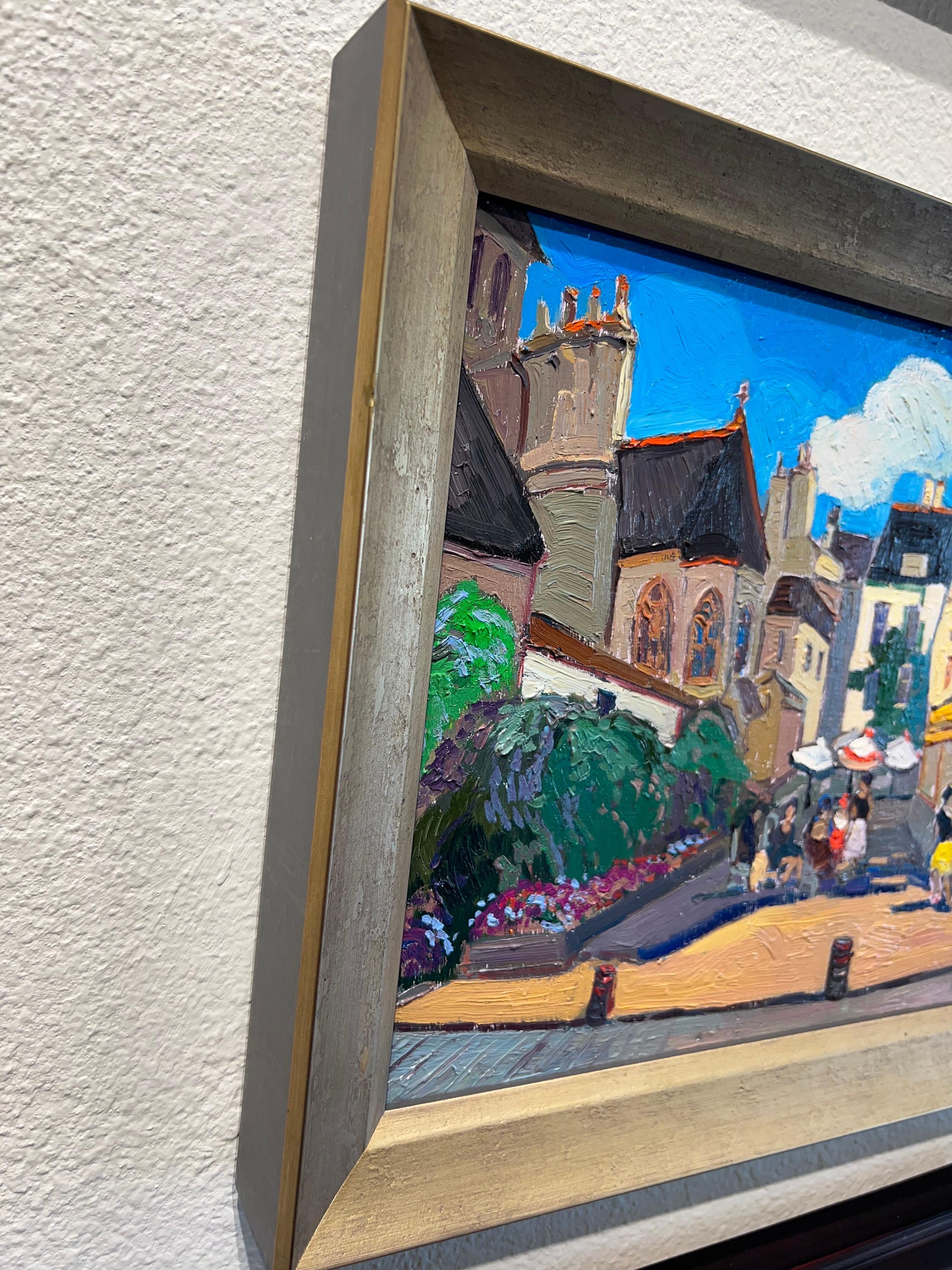Contraparte París, Rue de Barres, París. - Painting Impresionista de Areg Elibekian