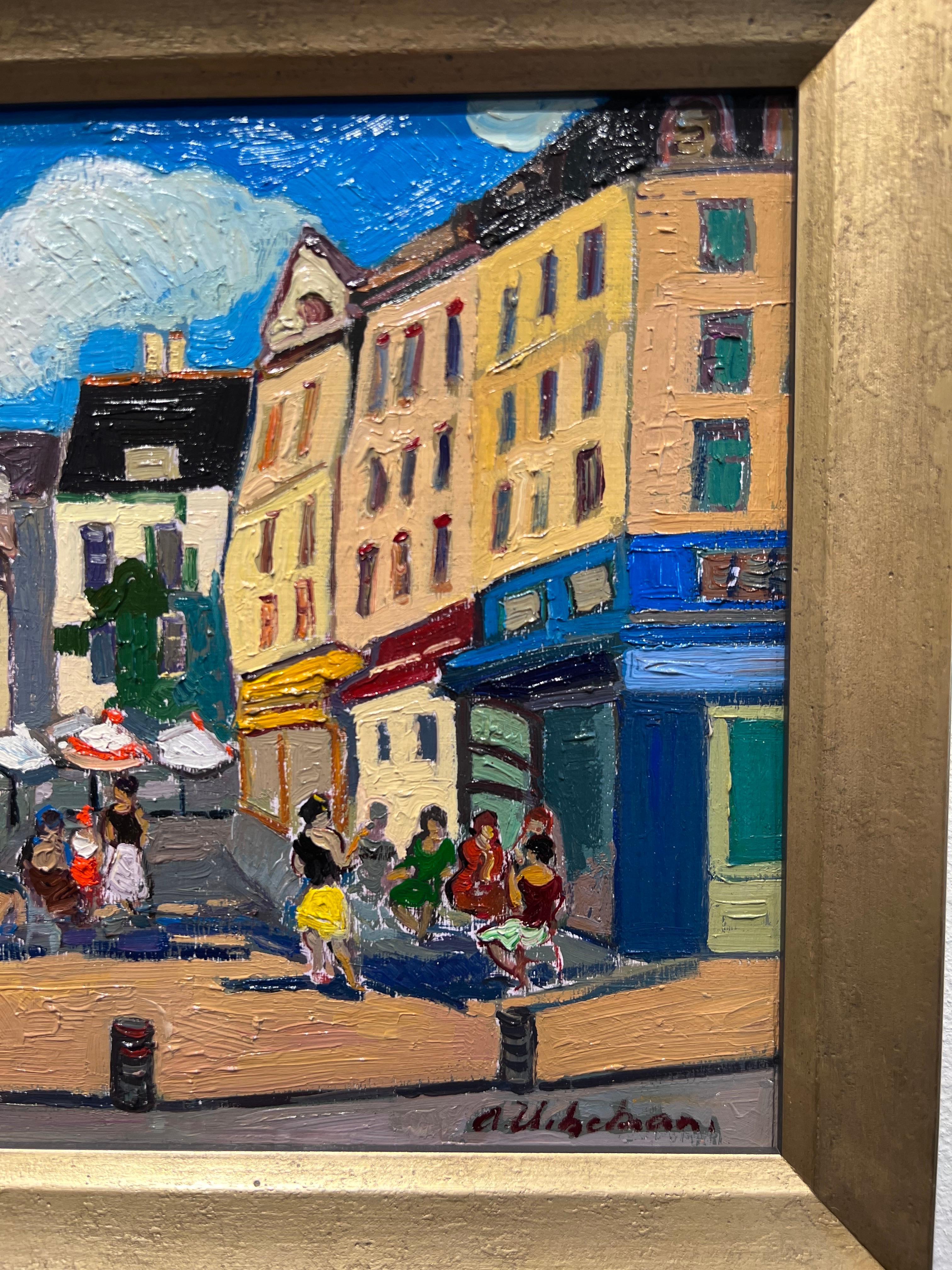 Esta obra única y vibrante de Areg Elibekian se titula 