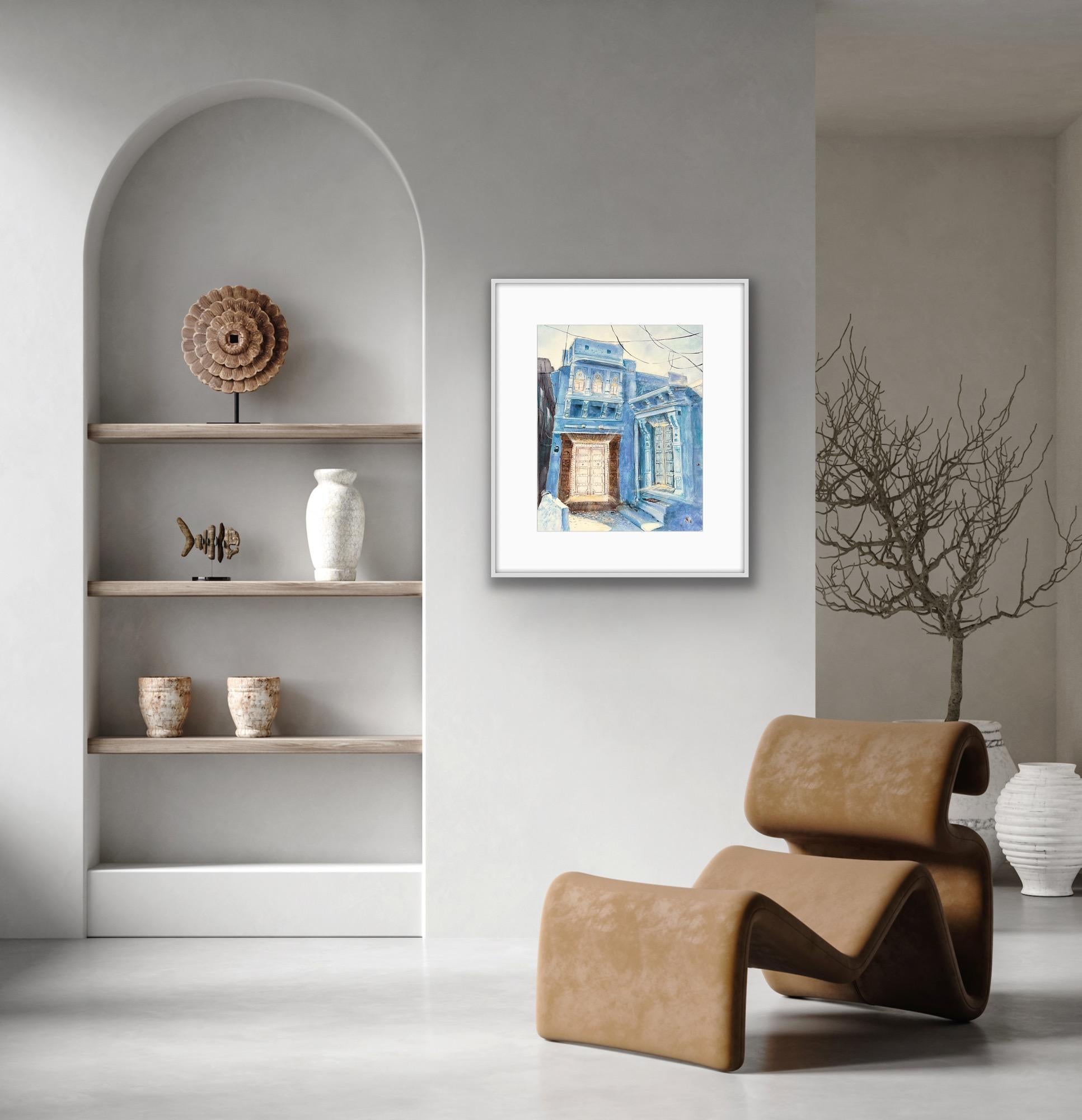 Zu Hause (Grau), Abstract Painting, von AreiRa