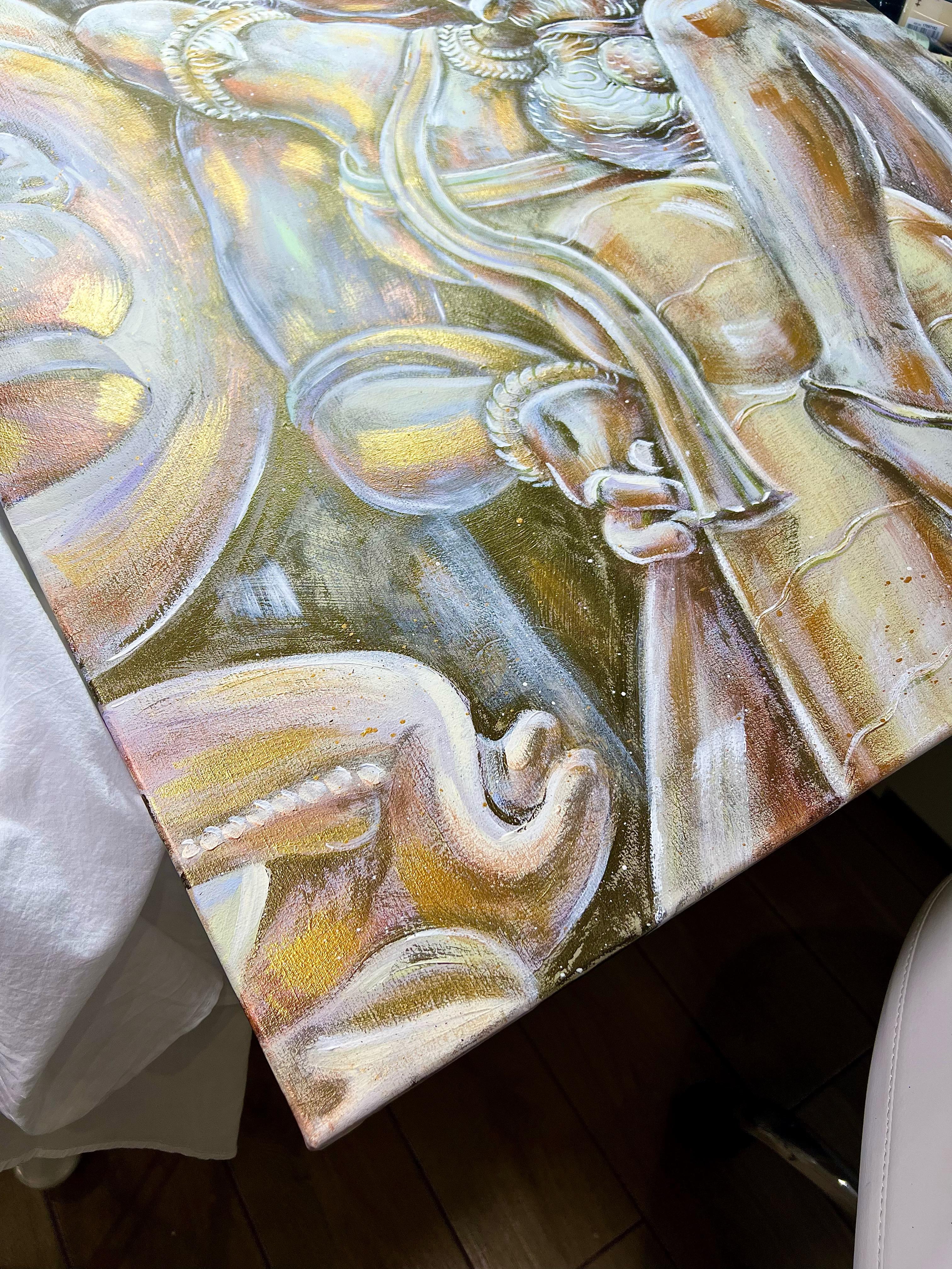 Au-delà du temps - Mouvement esthétique Painting par AreiRa