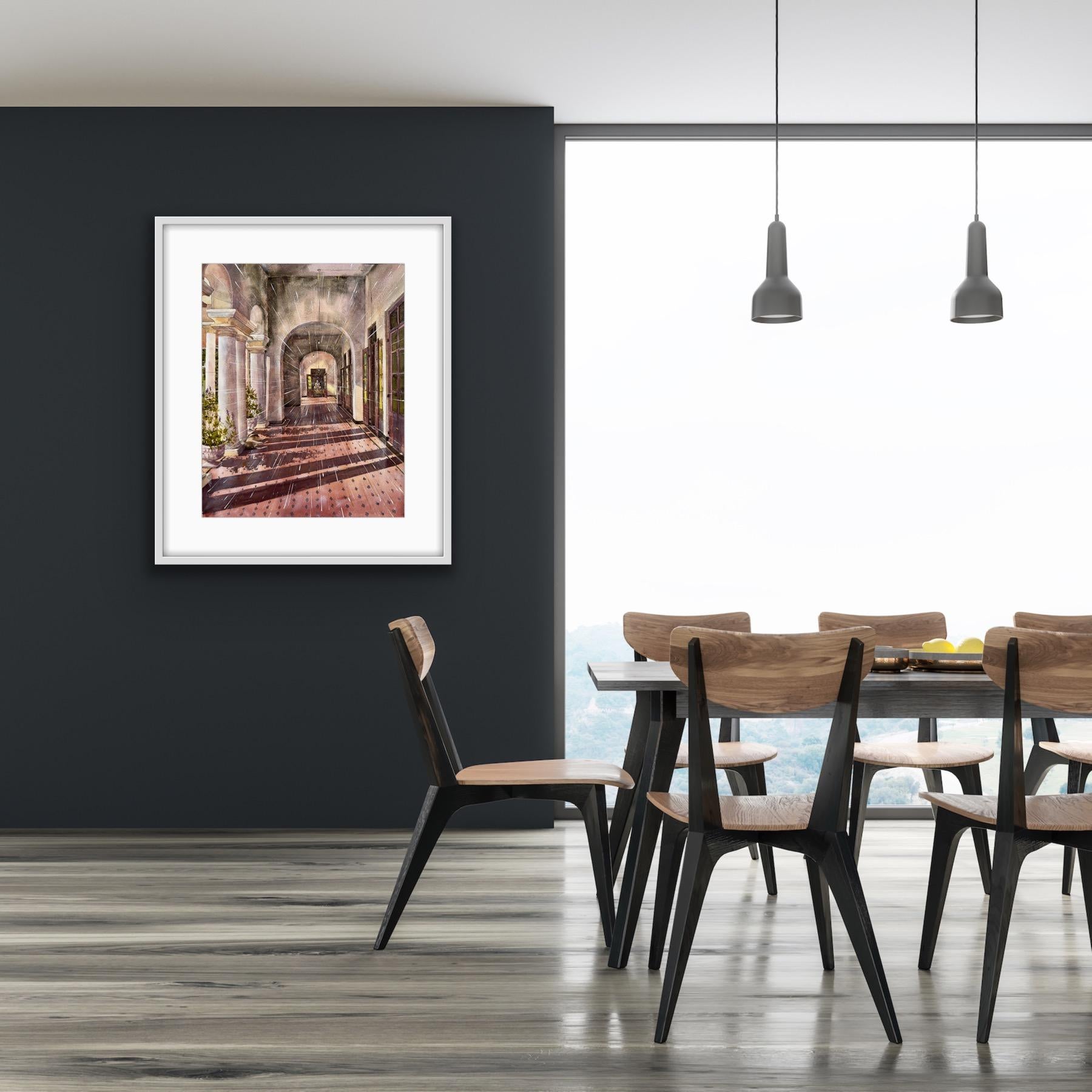 Bouddha du château de Richmond - Painting de AreiRa