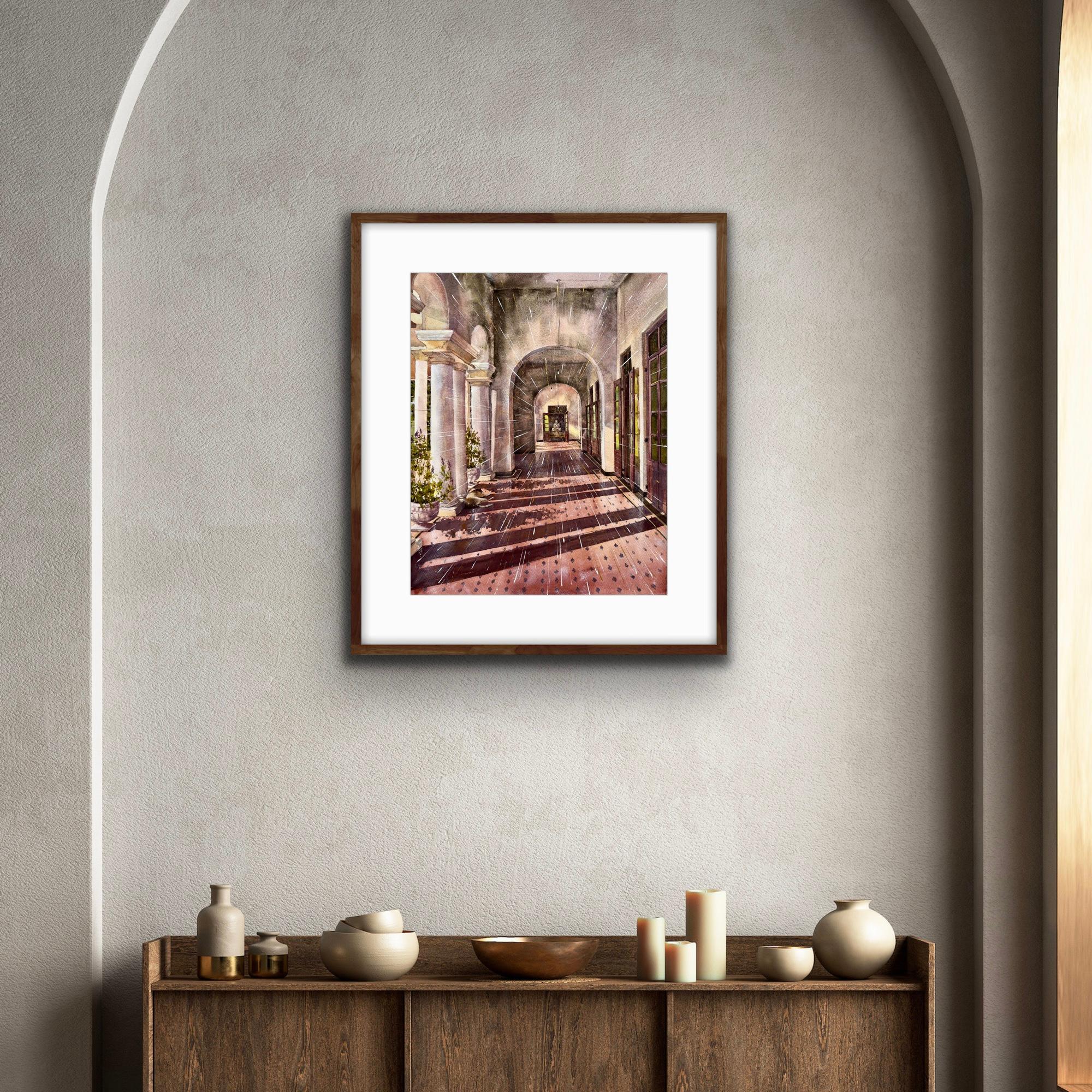 Bouddha du château de Richmond - Abstrait Painting par AreiRa