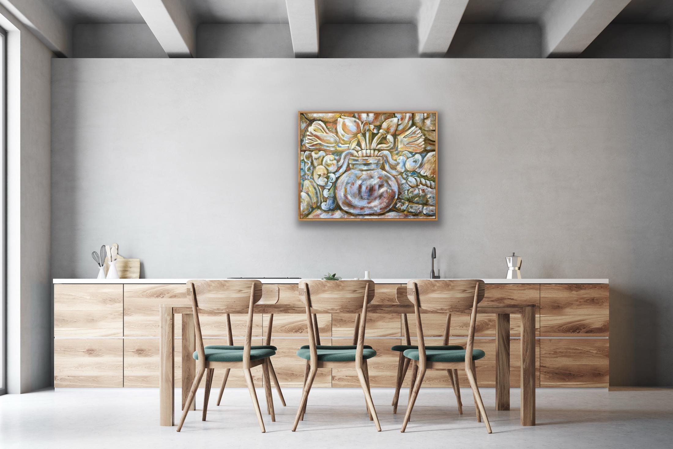 Une floraison sans fin - Marron Interior Painting par AreiRa