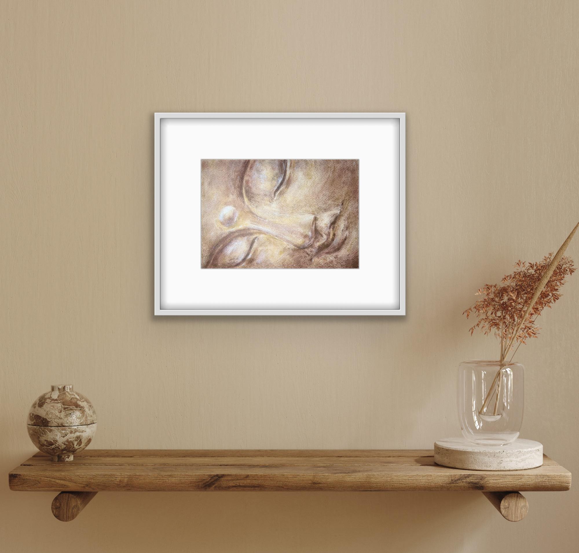Goldener Buddha – Painting von AreiRa