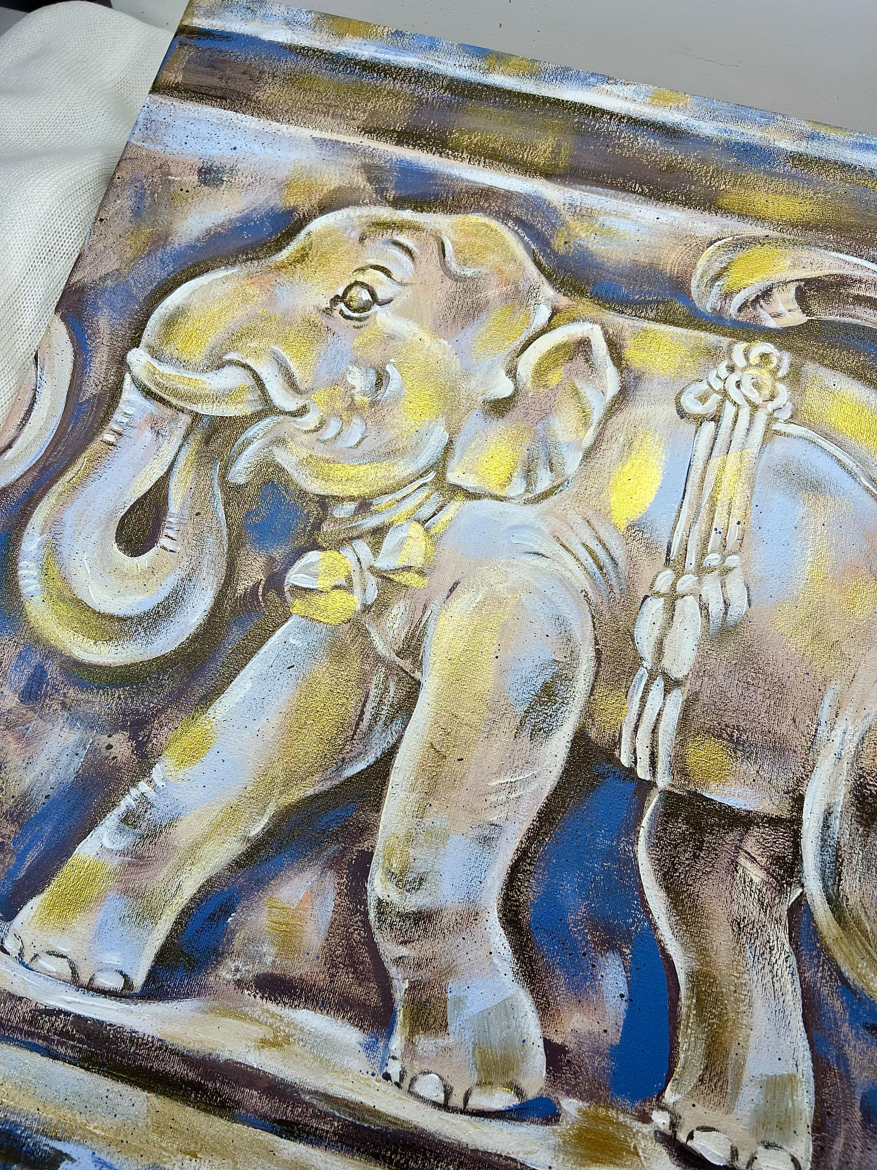 Golden Elephant Calf For Sale 4