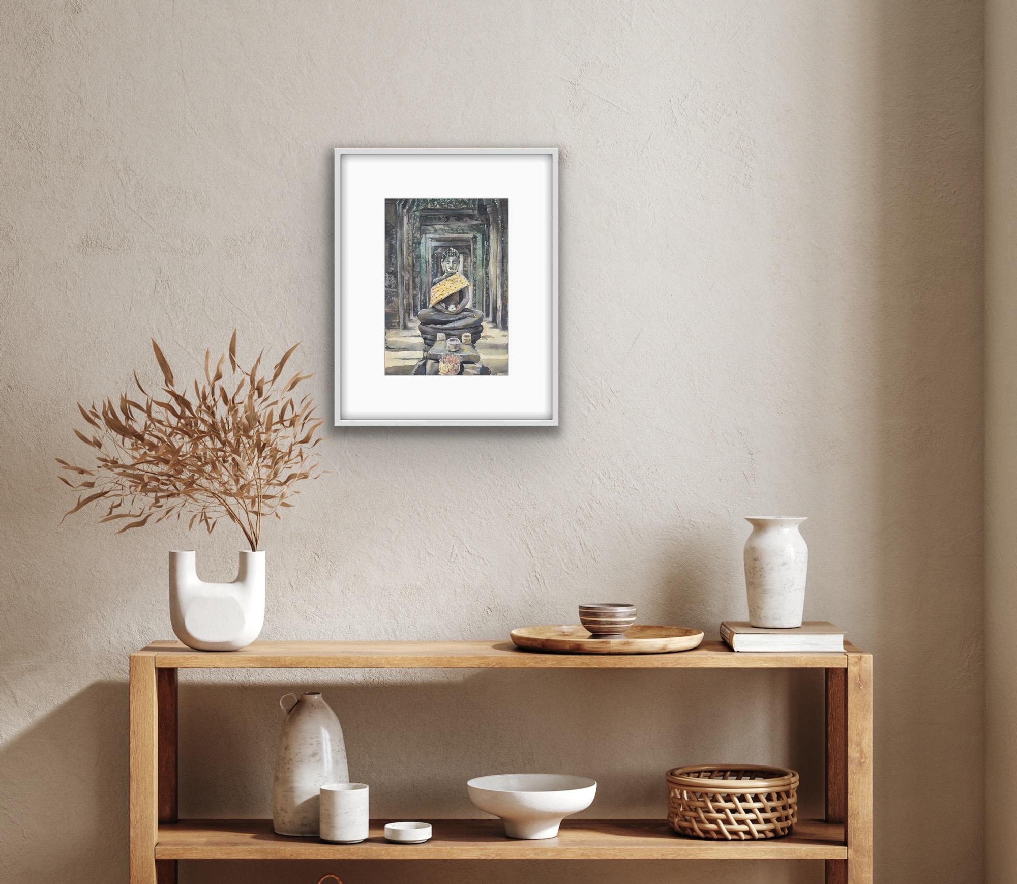Sunny Buddha. - Contemporary Painting by AreiRa