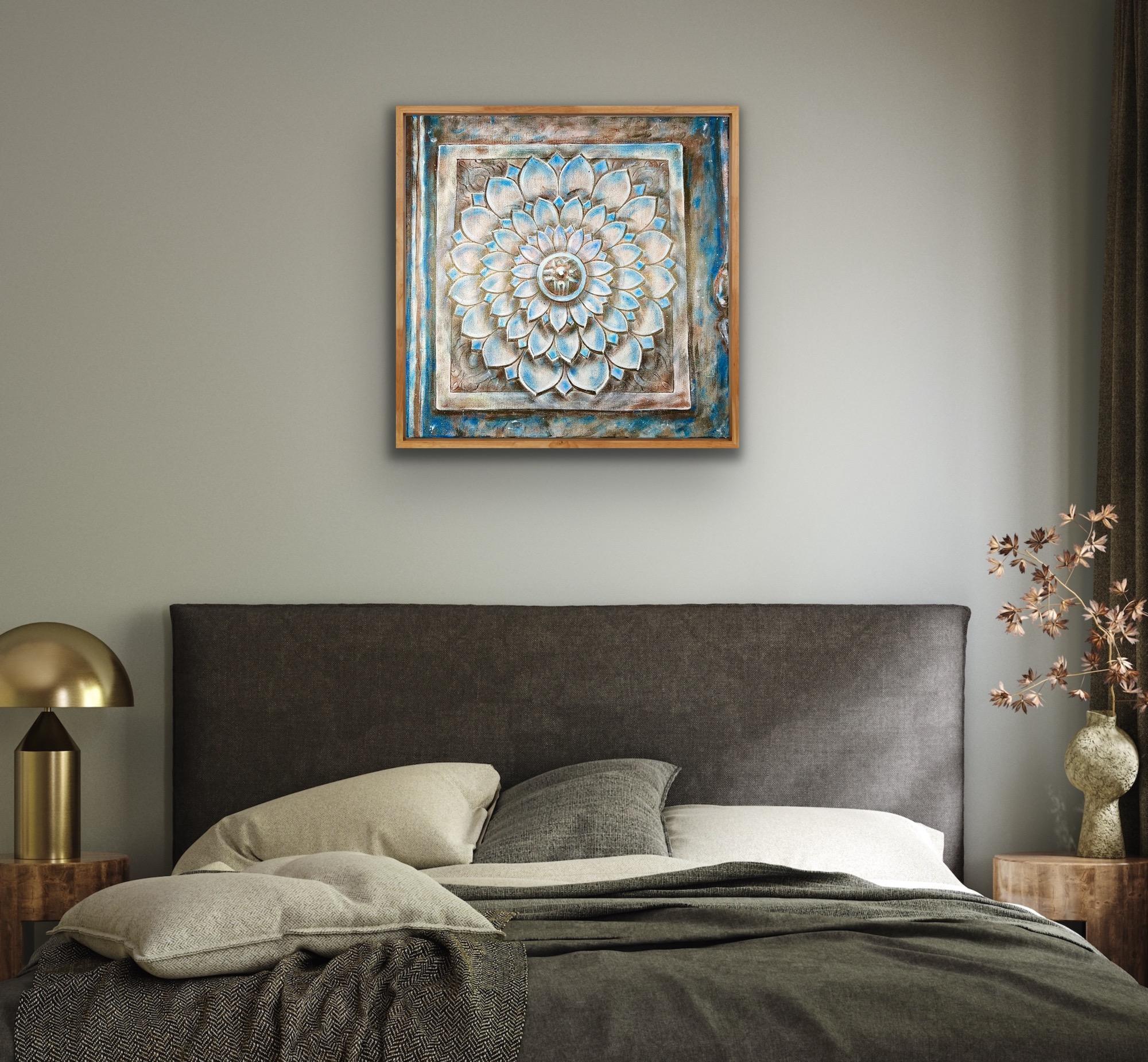 Tempel-Lotus. Farbenfroh. im Angebot 11
