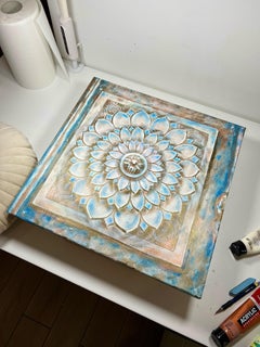 Temple lotus. Colorful.