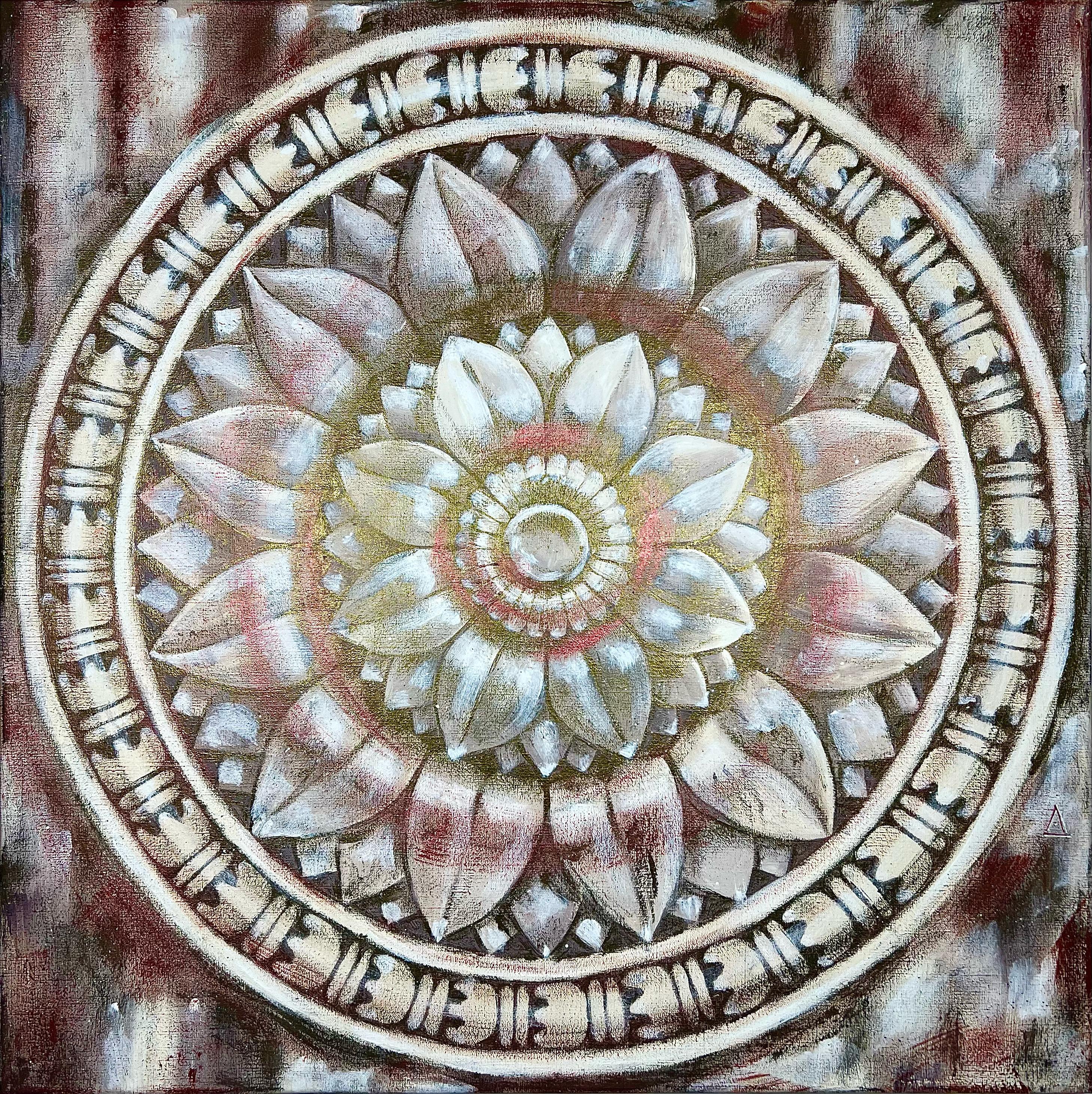 Lotus du temple. blanc et rouge