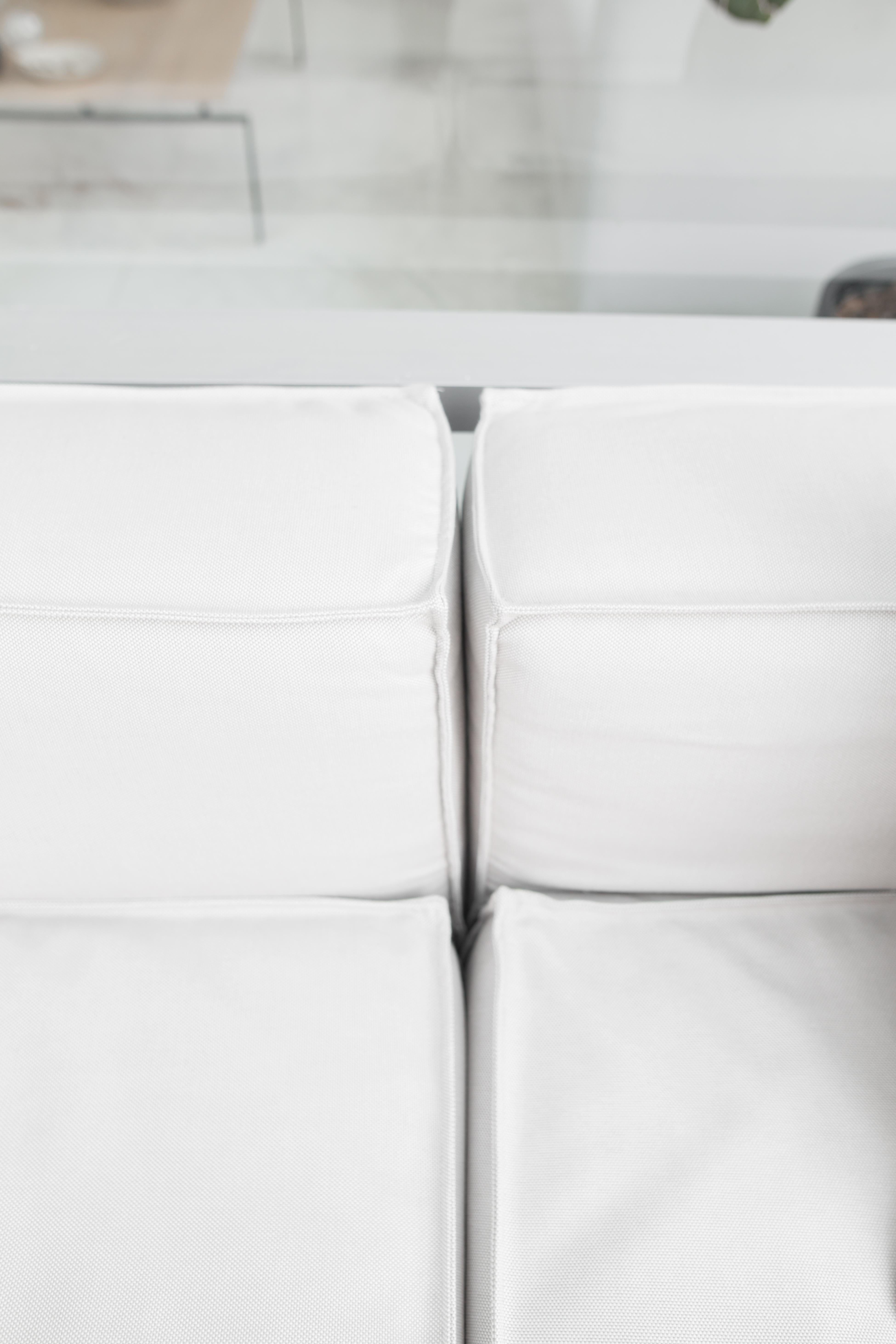 XXIe siècle et contemporain Ensemble de canapés XL pour l'extérieur en tissu gris clair en vente