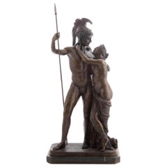 Vintage Ares and Aphrodite Bronze after Antonio Canova