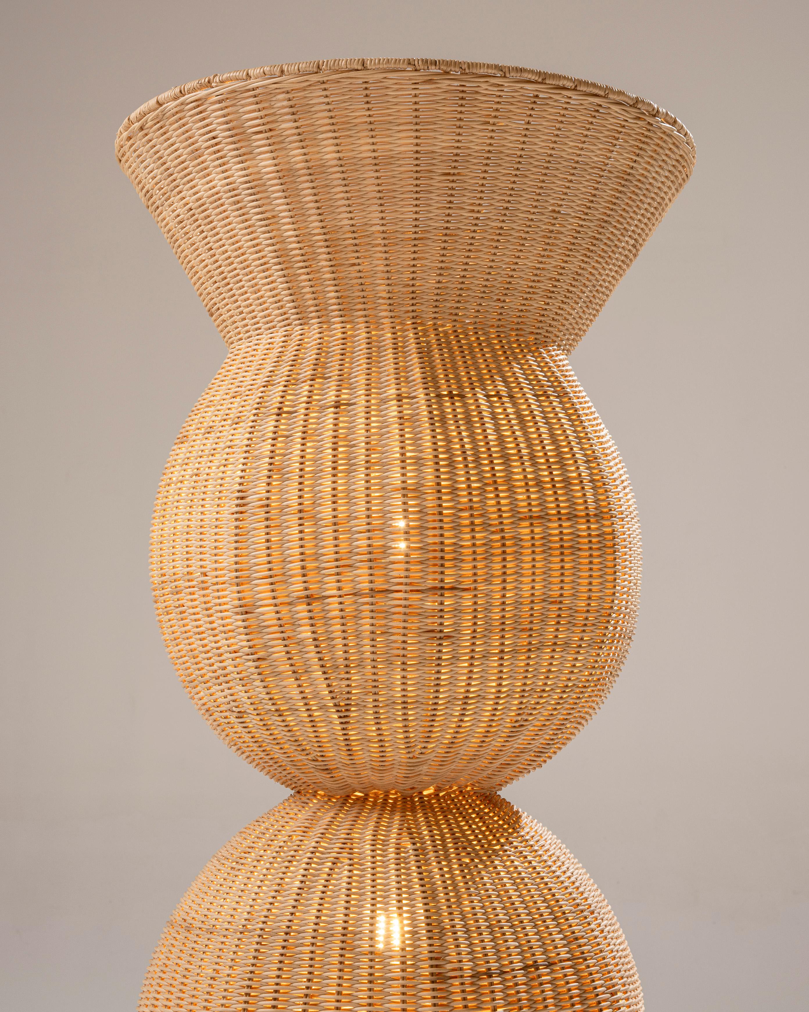 Ares-Säule aus Rattan im Zustand „Neu“ im Angebot in PARIS, FR