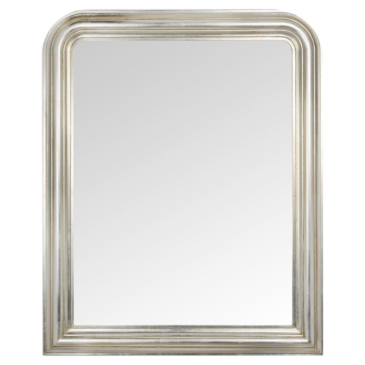 Ares Louis Philippe Silver Wall Mirror by Mo.Wa For Sale