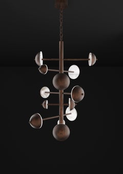 Ares Ruggine Of Florence Metal Chandelier by Alabastro Italiano