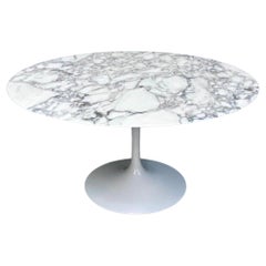 Retro Aresbescato Marble Dining Table by Eero Saarinen for Knoll Studio