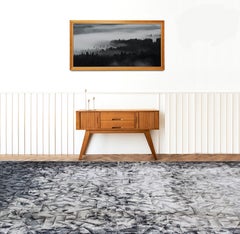 ARETE Hand Tufted Modern Abstract Silk Rug in Taupe Grey Colour By Hands