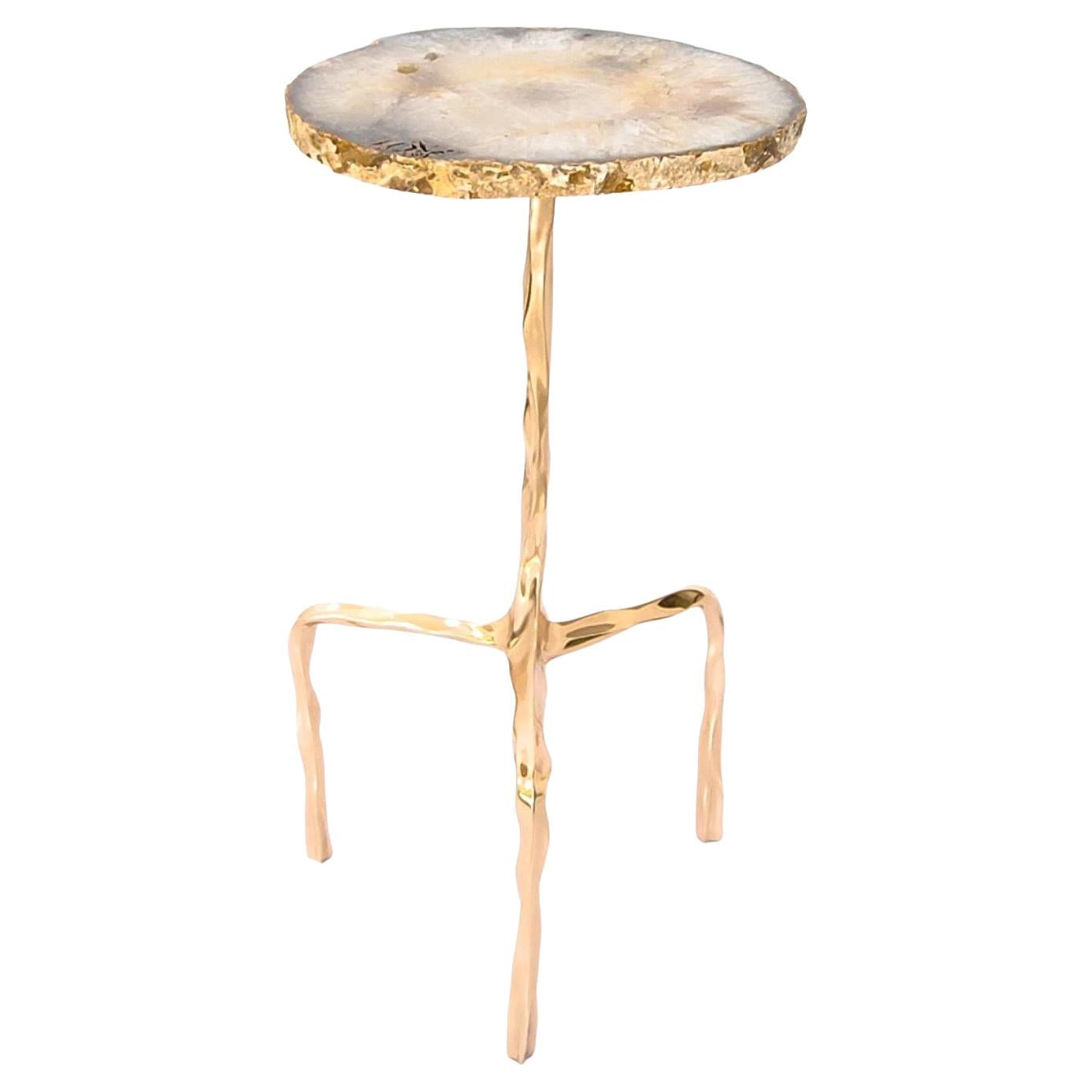 Tavolino Aretha con piano in agata di Fakasaka Design