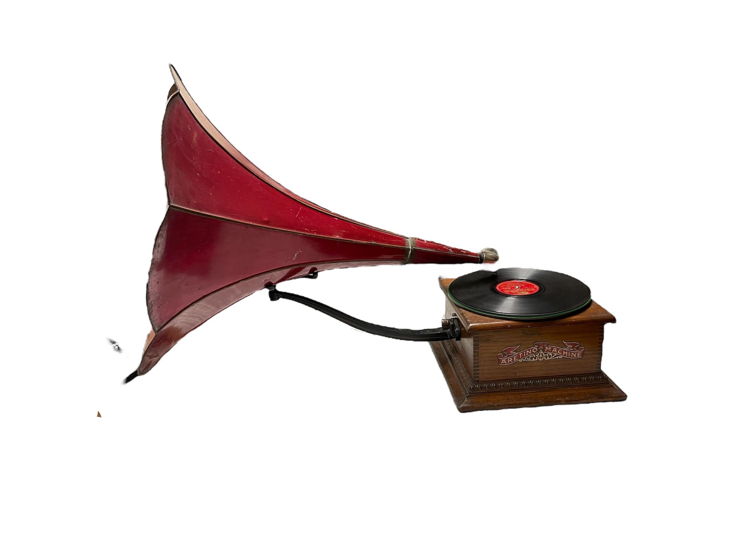 Phonographe à disque Aretino en vente 6