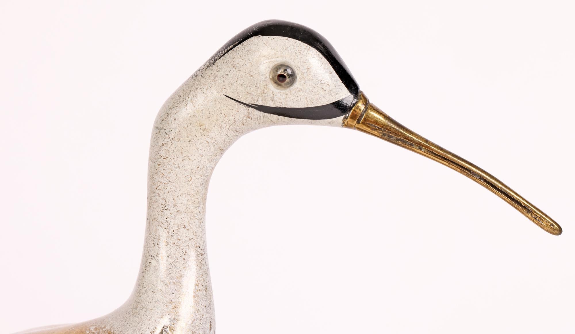 ARF Firenze Italian Enameled Metal Heron Figures Signed Giozielli 1