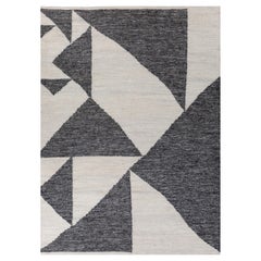 Arfa_Azalea Modern 5
3x7
6 Ft Teppich Geometrisch Silber Esche Wolle 
Viskose Handgefertigt