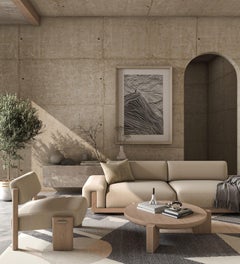 Arfa_Azalea Modern 5x8 Ft Rug Abstract Gravel Gray Wool Handmade Dhurrie Carpet