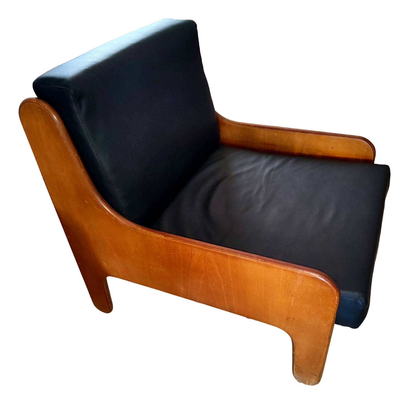 Mid-20th Century arflex armchair baronet model design marco zanuso 1964 For Sale