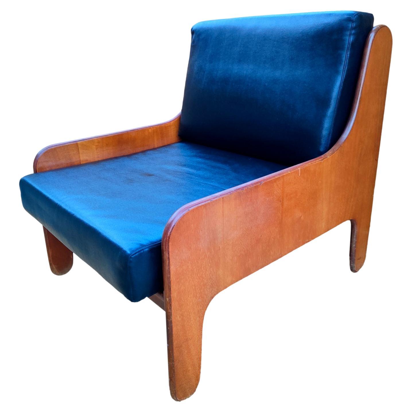 arflex armchair baronet model design marco zanuso 1964 For Sale