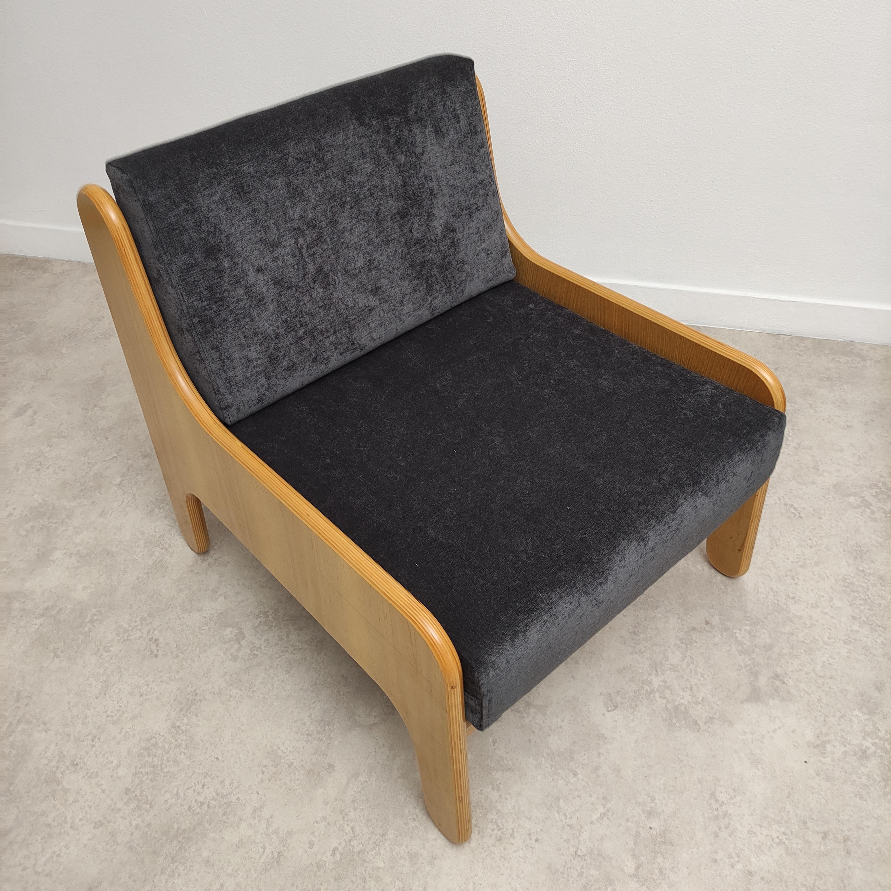 Arflex Baronette two seater sofà and easy chairby Marco Zanuso  For Sale 3