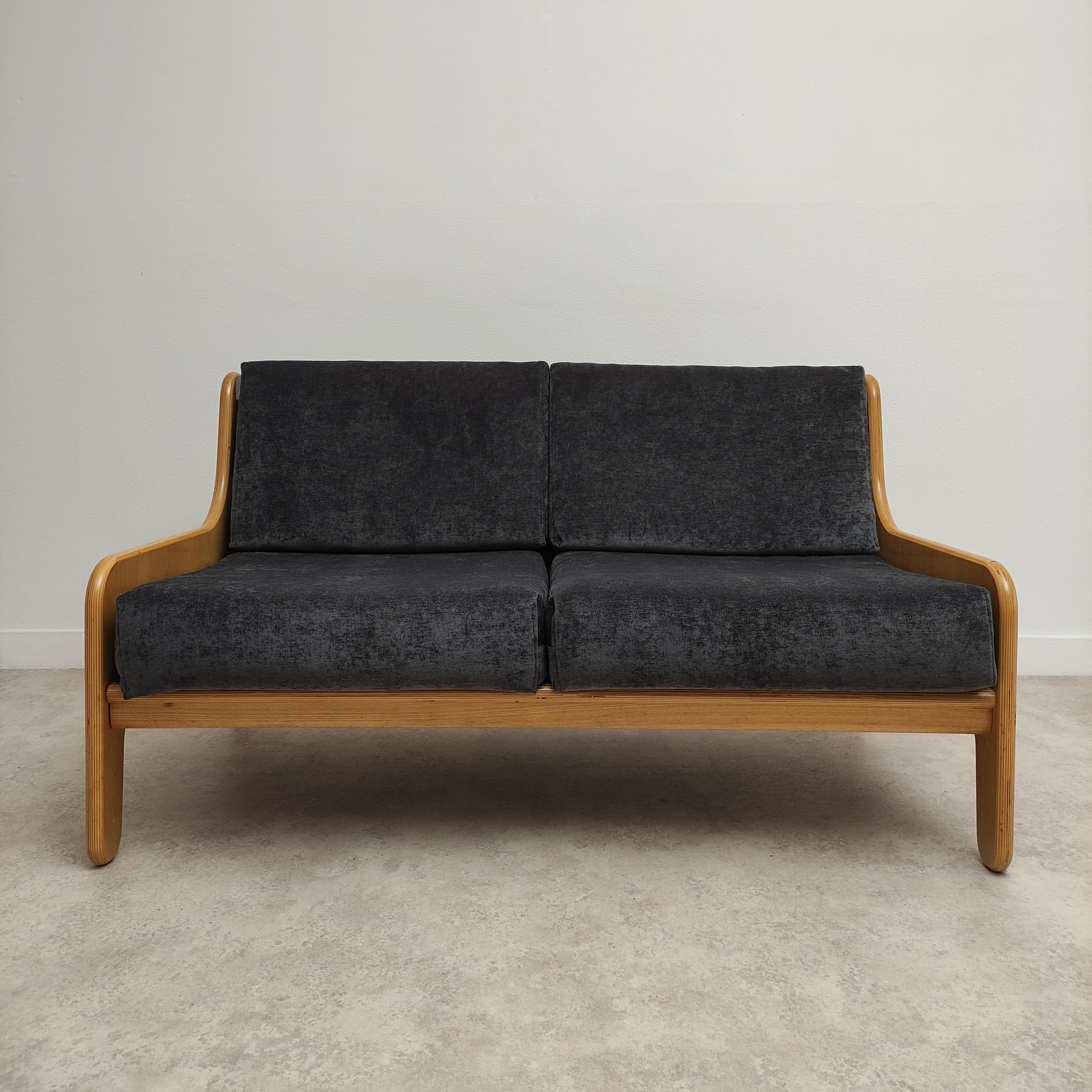 Mid-Century Modern Arflex Baronette two seater sofà and easy chairby Marco Zanuso  For Sale