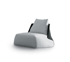 Fauteuil papillon Arflex en tissu Etoile gris et noir de Mauro Lipparini