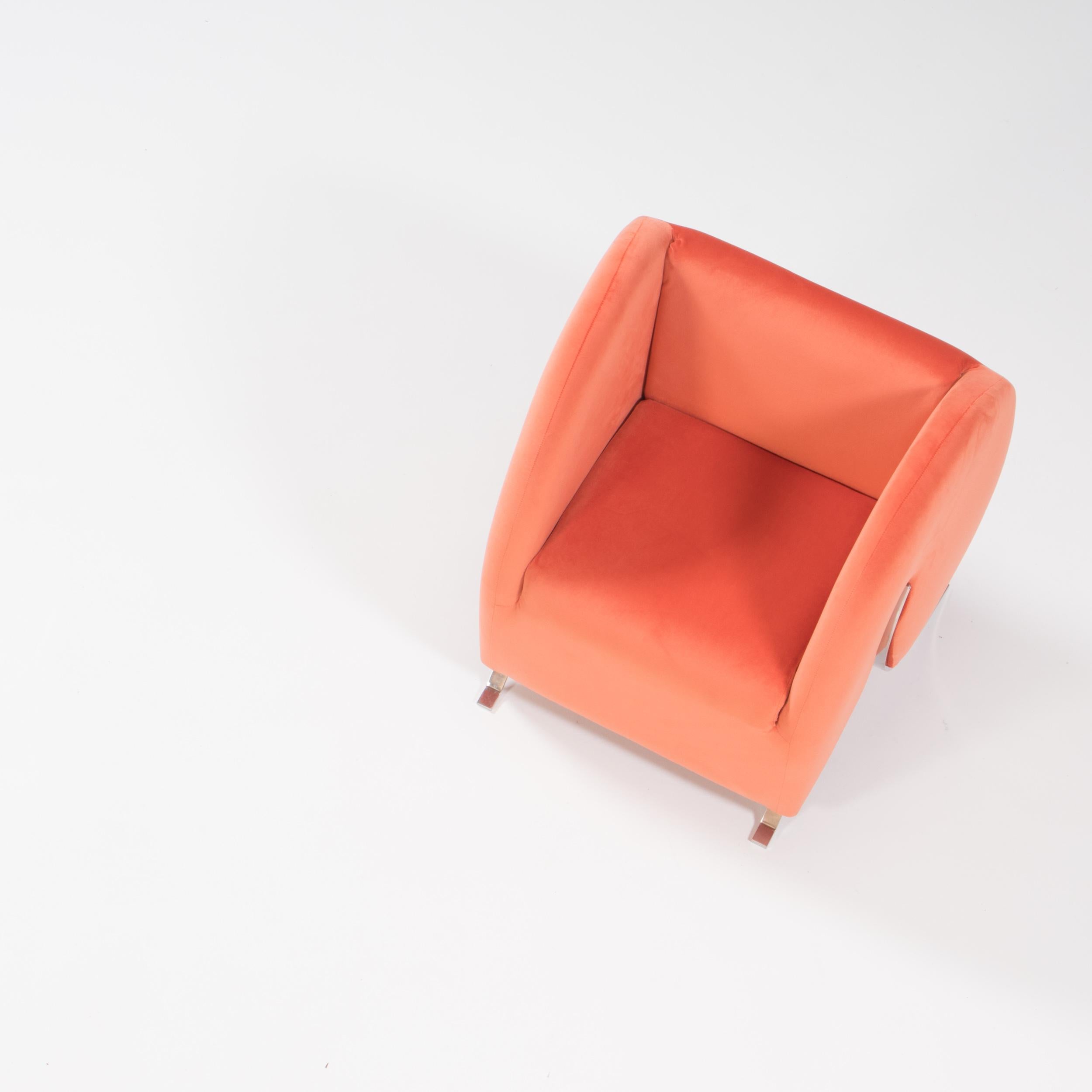peach armchair